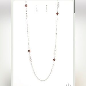 Elevate Your Look with Our Delicate Neutral Beaded Necklace and Earring Set